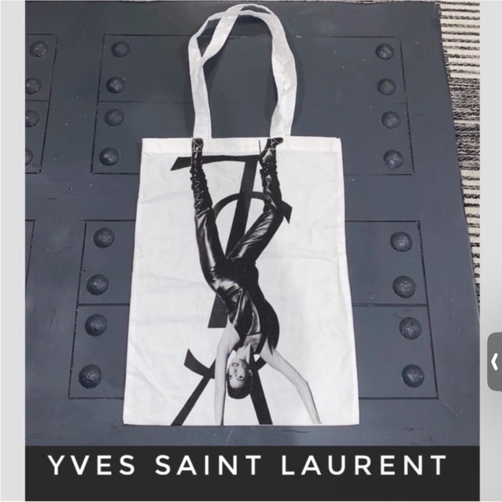 Rare Authentic Yves Saint Laurent luxury designer 2008 signature tote bag - Picture 3 of 9